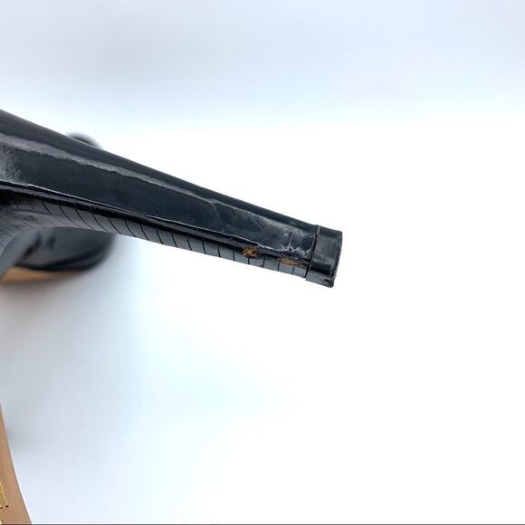 Cole Haan Nike Air Chelsea Black Patent Platform Pump Heels 8.5 NARROW - Picture 7 of 10